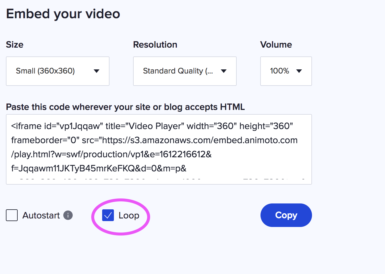 How to Loop  Videos