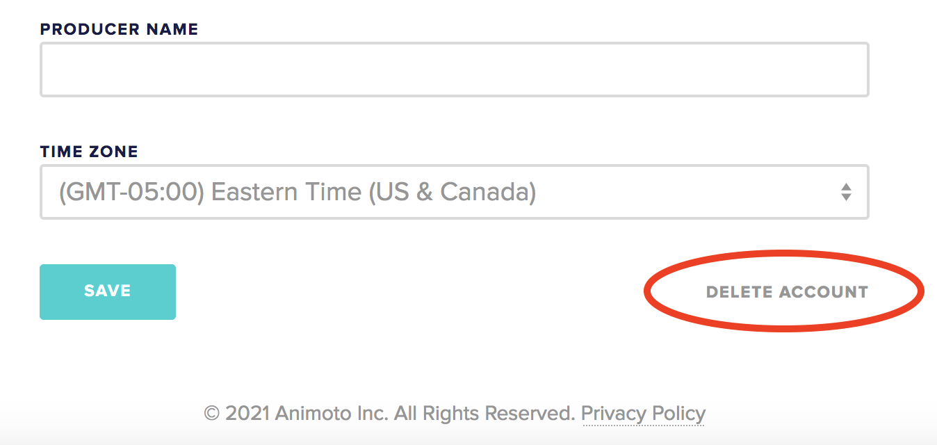 Delete My Account Animoto Help